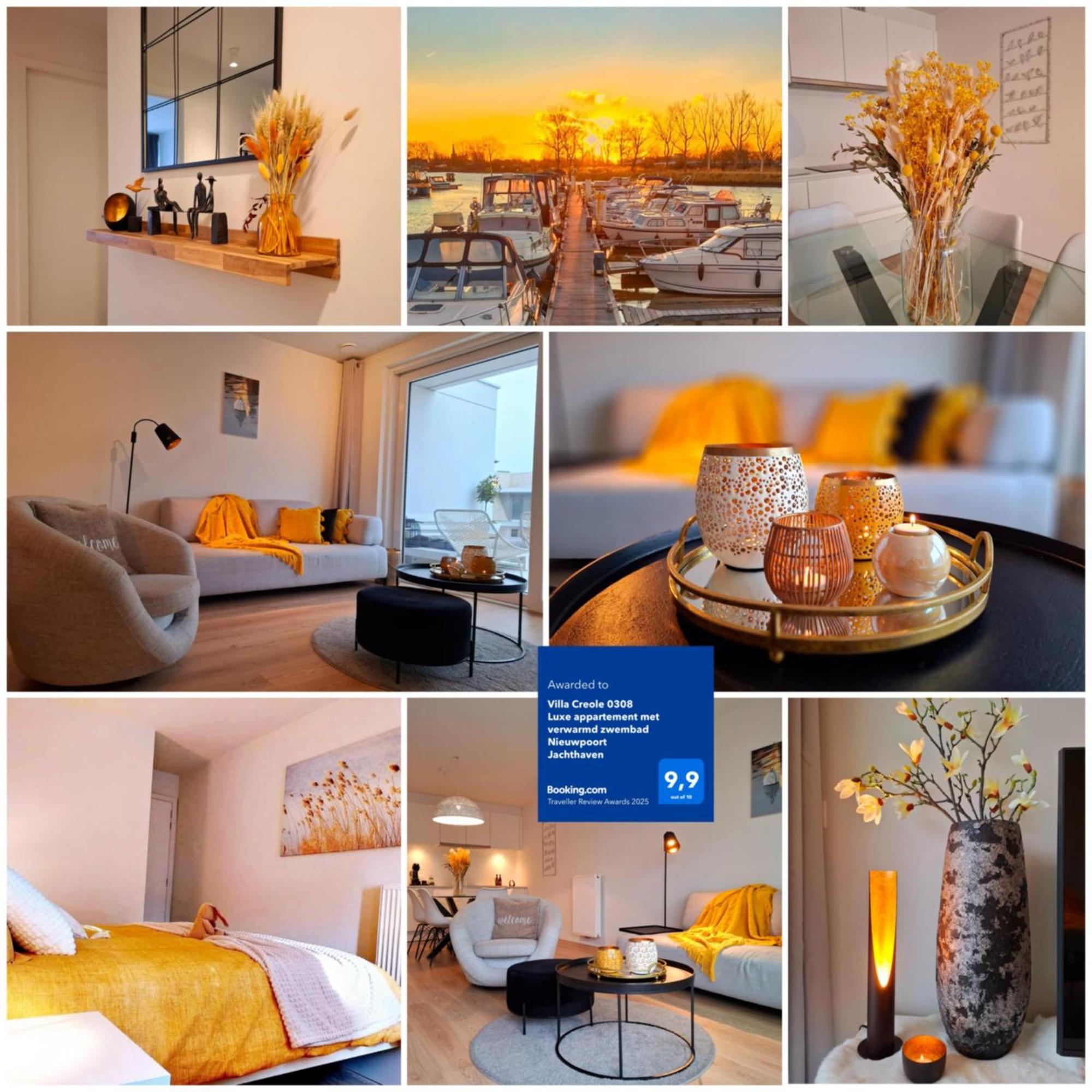 Villa Creole 0308 Luxe Appartement Met Verwarmd Zwembad Nieuwpoort Jachthaven Exteriör bild